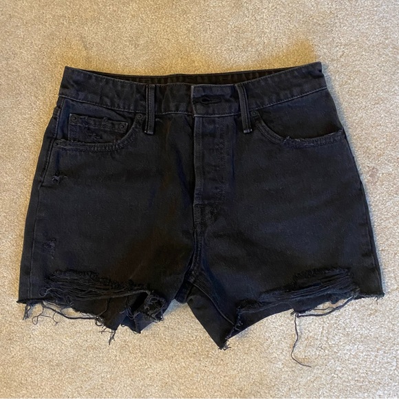 GRLFRND Helena High Rise Denim Shorts NWT Size 23 - Picture 3 of 7